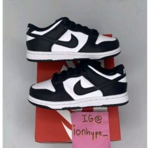 Nike Dunk Low Retro Black White Panda (Preschool &